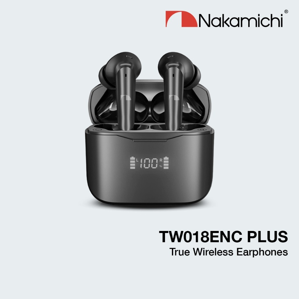 Nakamichi TW018ENC PLUS True Wireless Earbuds Bluetooth Earphone TWS