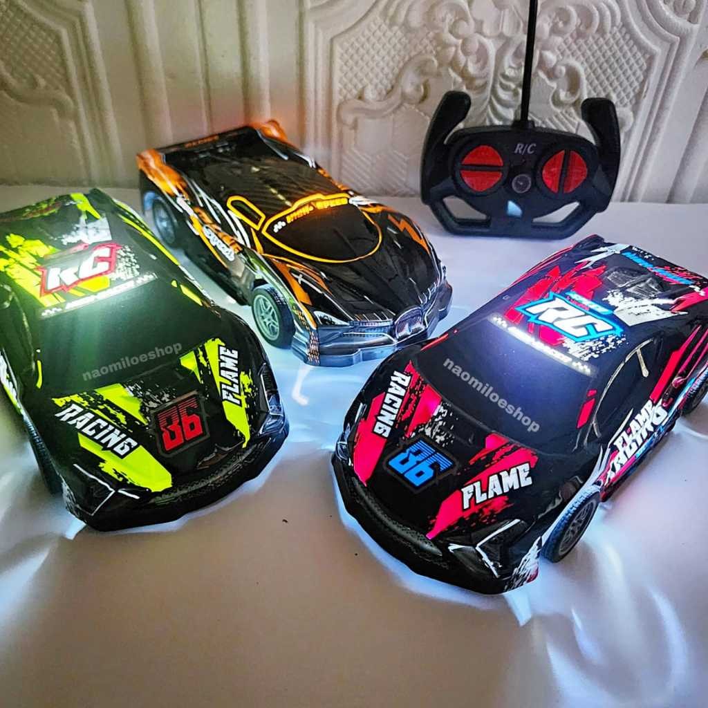 prabuaranSHOPBody lentur RC CAR RALLY REMOT kontrol mainan mobil remote control RALLY MASTER RACER B