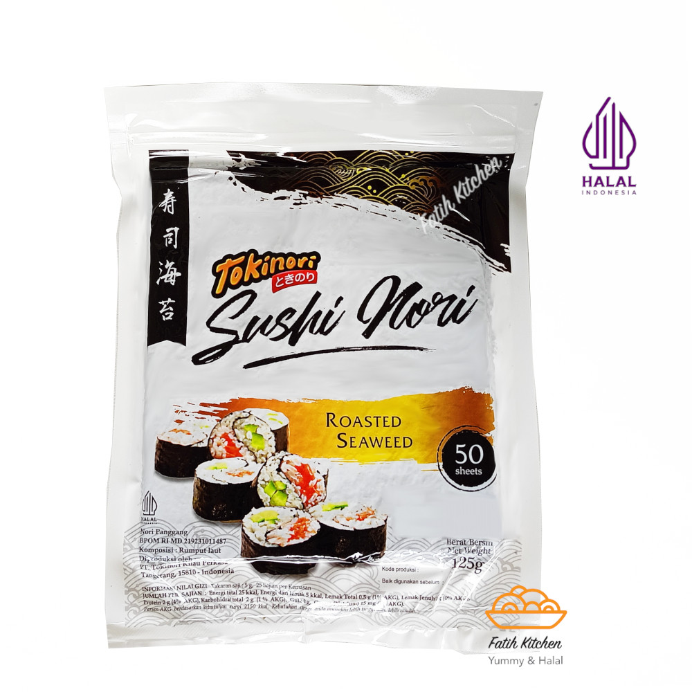 

Tokinori Sushi Nori 50 Lembar Halal MUI - Seaweed Rumput Laut