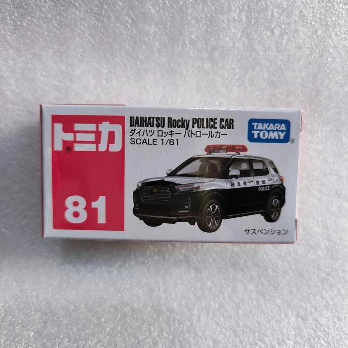 DIECAST TOMICA REGULER 1/61 #81 DAIHATSU ROCKY POLICE CAR MINIATUR