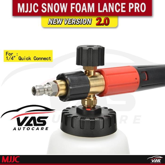 MJJC QUICK CONNECT 1/4" inch SNOW FOAM LANCE GUN CANNON WASH - PRO - MJJC Adapter