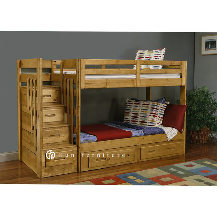 Bunkbed Jati Jepara – Dipan Ranjang Susun Minimalis Anak & Remaja