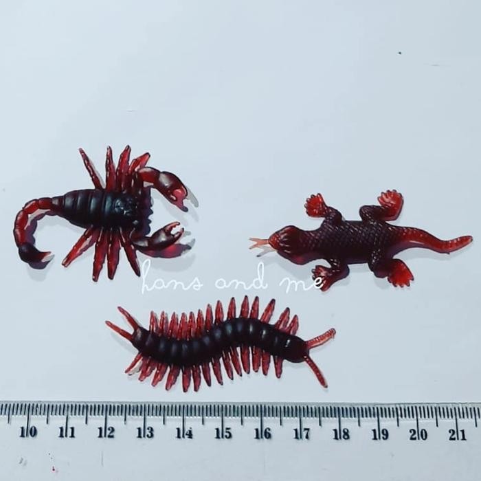 Mainan Anak Karet Prank Kalajengking Kelabang Cicak