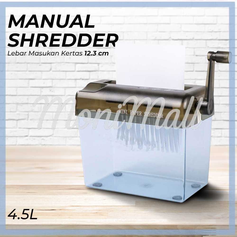 

Penghancur Kertas Manual CD Card Hand Paper Shredder 4.5L - WST-123