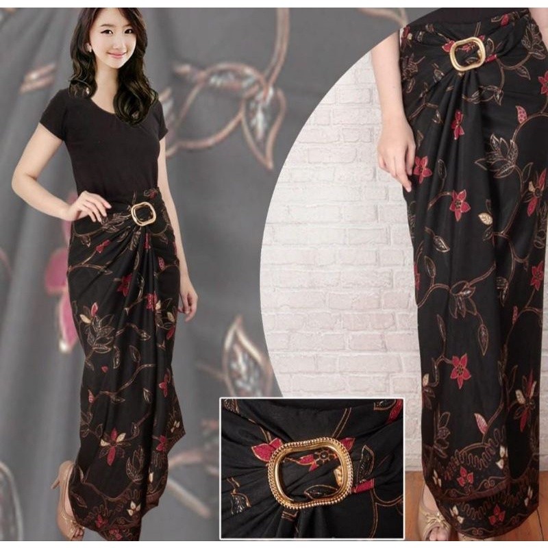 PROMOBOOM Rok Lilit Batik FREE RING BELT / Rok Lilit kebaya / Bawahan kebaya / Rok Lilit Batik Konda