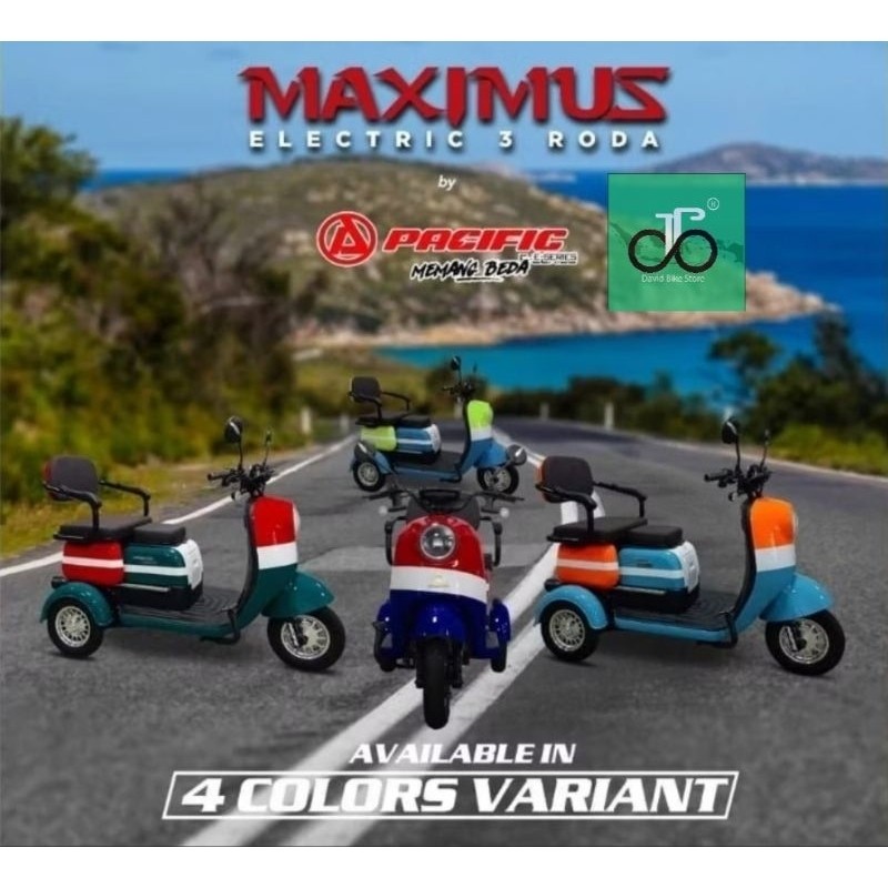 Sepeda Listrik Roda 3 Pacific Maximus NEW