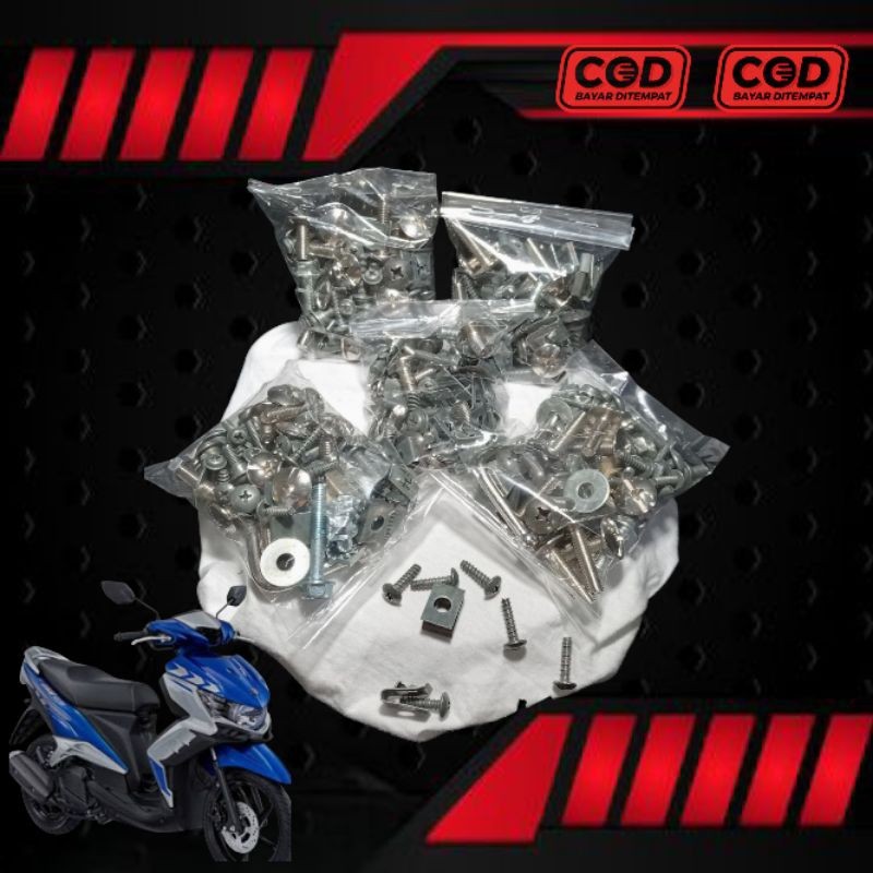 COD Baut Full Body Xeon GT 125 / Baut Fullset body halus body kasar Yamaha Xeon GT 125