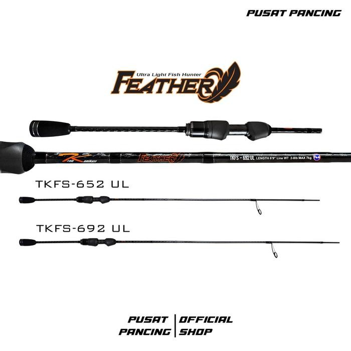 Team Kamikaze Feather Spinning Rod TKFS 652UL-692UL - TKFS692UL 2-8LB