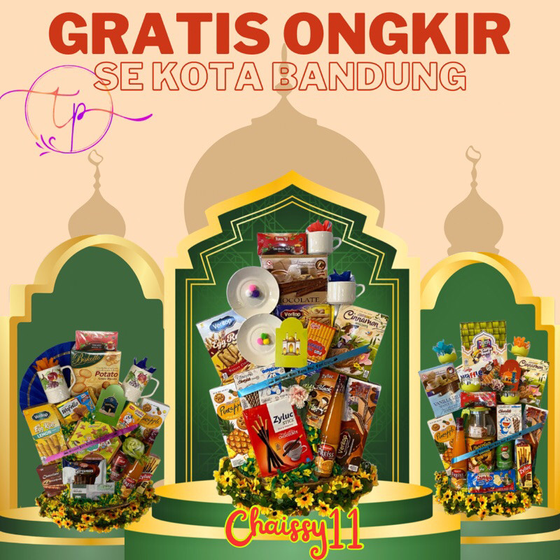 

[READY STOCK] Parcel cantik Harga Terjangkau Parsel lebaran, Idul Fitri