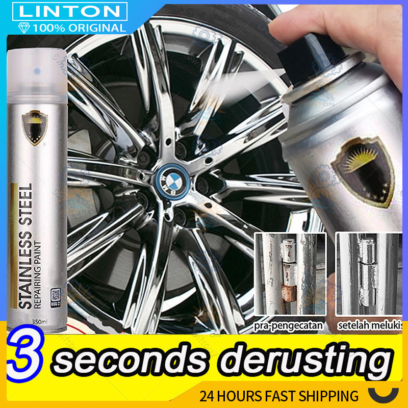 

Cat Semprot Chrome 350ml Cat Logam Otomotif Krom Cat Semprot Krom Sapporo Baja Tahan Karat Krom Chrome No Rust Chrome paint spray Cartridges With Chrome Plated Steel Wheel Spray