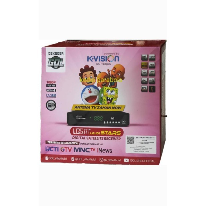 Receiver Parabola LGSAT STARS  Star Gardiner Ottimo include voucher 50rb  by K Vision Kvision