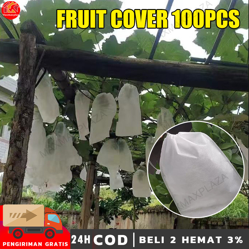100pcs Pembungkus buah/Fruit Cover Paket Net Jaring Pembungkus Buah Fruit Cover Jaring Kelengkeng 30