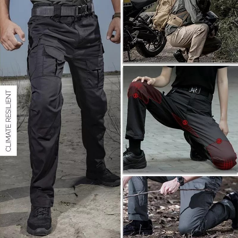 Tactical Waterproof Pants SWAT Combat Army Trousers Many Pockets Waterproof Wear Resistant Casual Ca