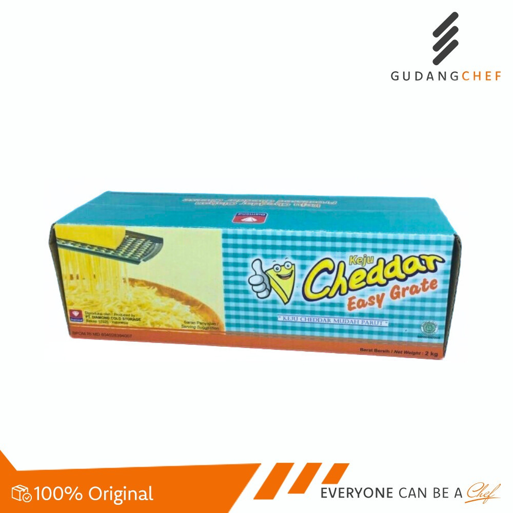 

Diamond Cheddar Easy Grated 2 kg - Keju Cheddar Siap Pakai