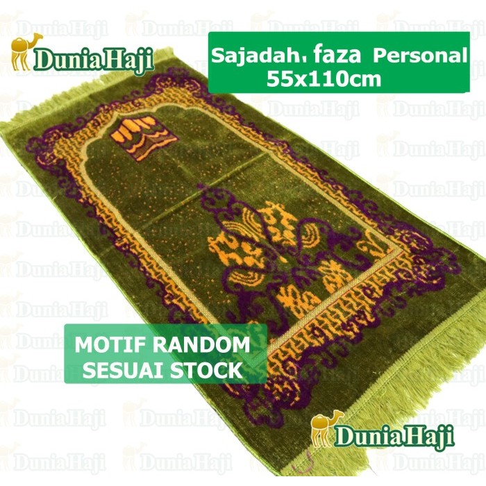 Sajadah Tebal Personal Izmir 55x110cm Bahan Bludru Turki Bulu Turkey