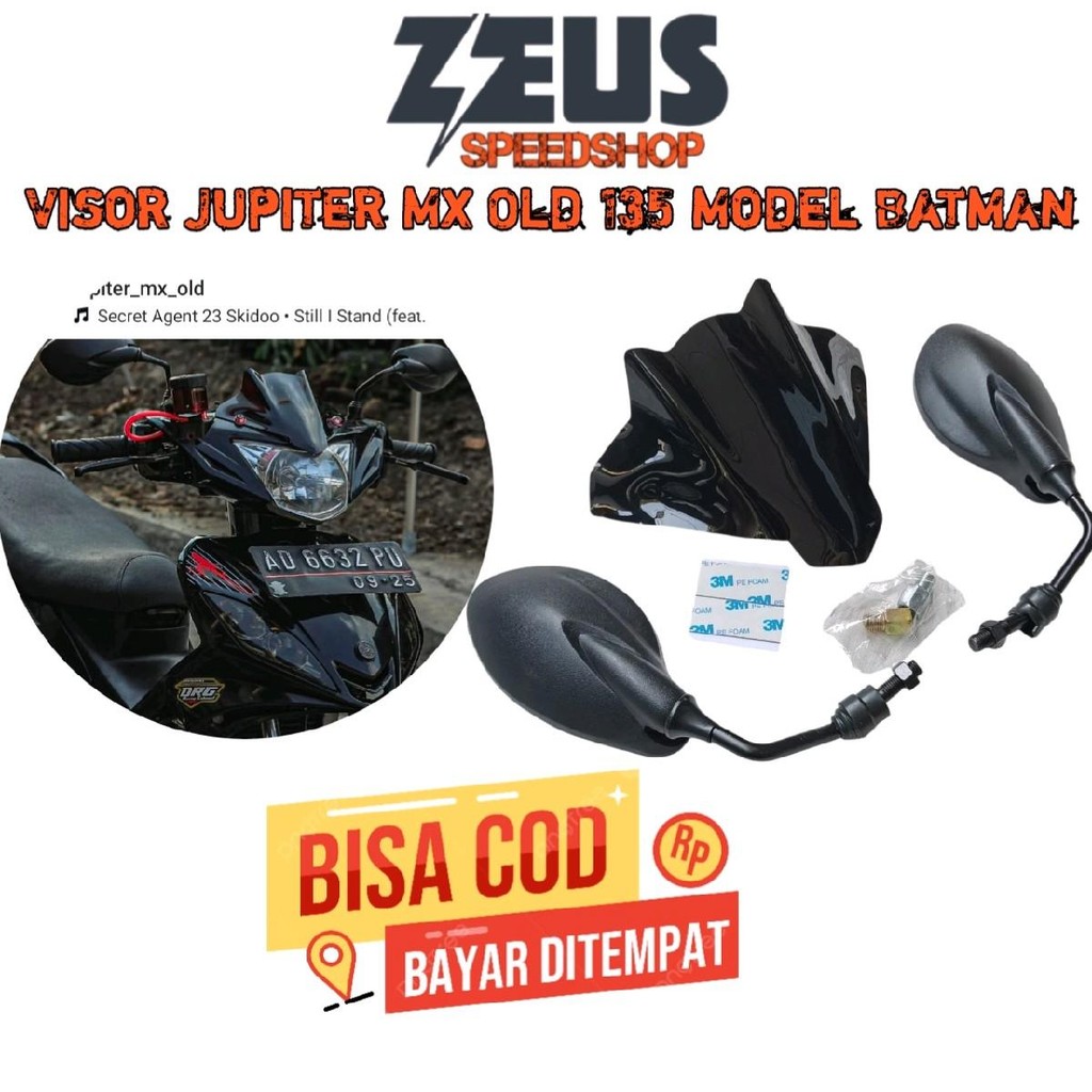 PAKET VISOR PLUS SPION JUPITER MX 135 OLD VISOR JUPUTER MX OLD 135 SPION X1 JUPITER MX 135 OLD Motor