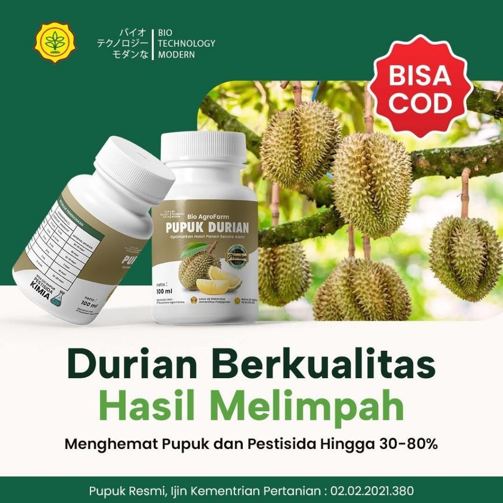 Pupuk Neo Durian Booster Pupuk Organik Cair untuk Pupuk Hayati Pemacu Durian & Bunga Durian