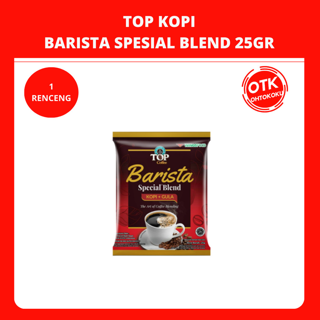 

TOP KOPI BARISTA SPESIAL BLEND 25GR - 1 RENCENG