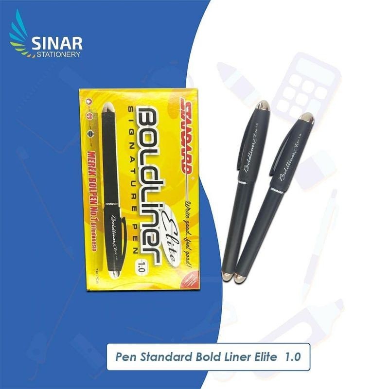 

[SG] (Pcs)Pen Standart Boldliner Elite Hitam