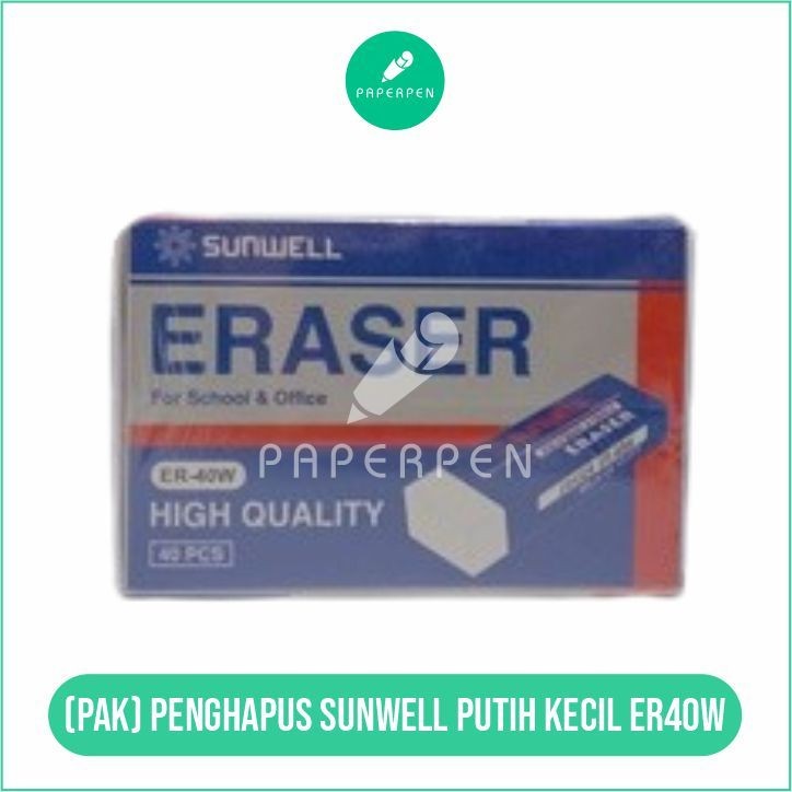 

[SG] (Pak) Penghapus Sunwell Putih Kecil Er40W