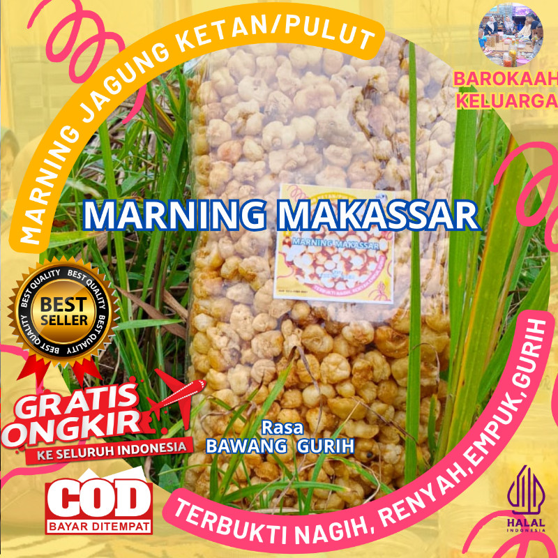 

MAKARONI MARNING JAGUNG SULTAN/MARNING MILENIAL TERBUKTI SUPER DUPER EMPUK RENYAH GURIH JAGUNG KETAN PULUT SETENGAH KG KILOGRAM (500gr) GURIH ASIN SUPER MURAH