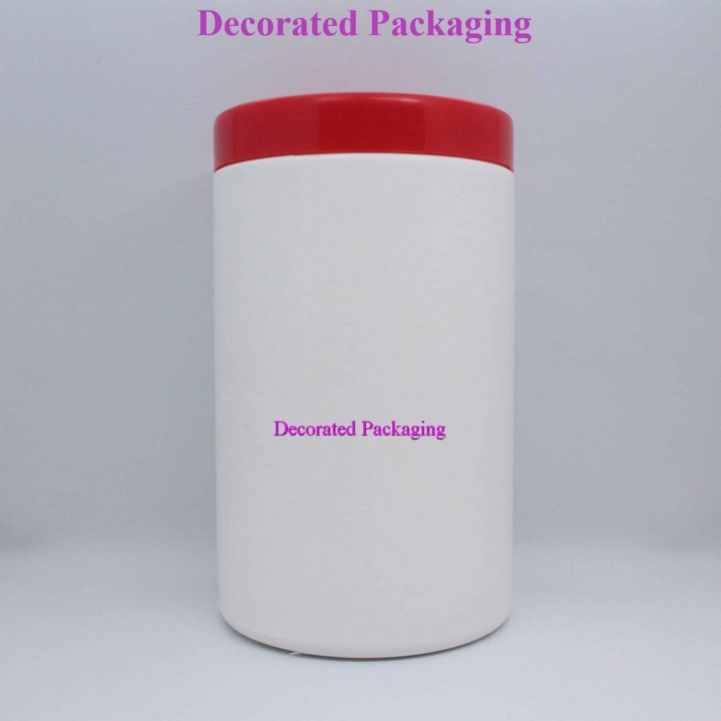 Pot Lulur 1000 Gr Tabung Tinggi / Pot Plastik / Pot Lulur / Pot Body Scrub / Pot Masker / Pot 1000 G