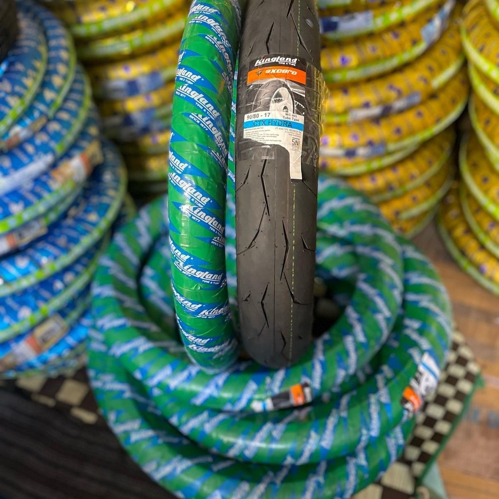 BAN KINGLAND CTX HYDRA 80/80 90/80 r17 RING 17 BAN LUAR TUBE TYPE KINGLAND CTX HYDRA 90/80 r17 ban k