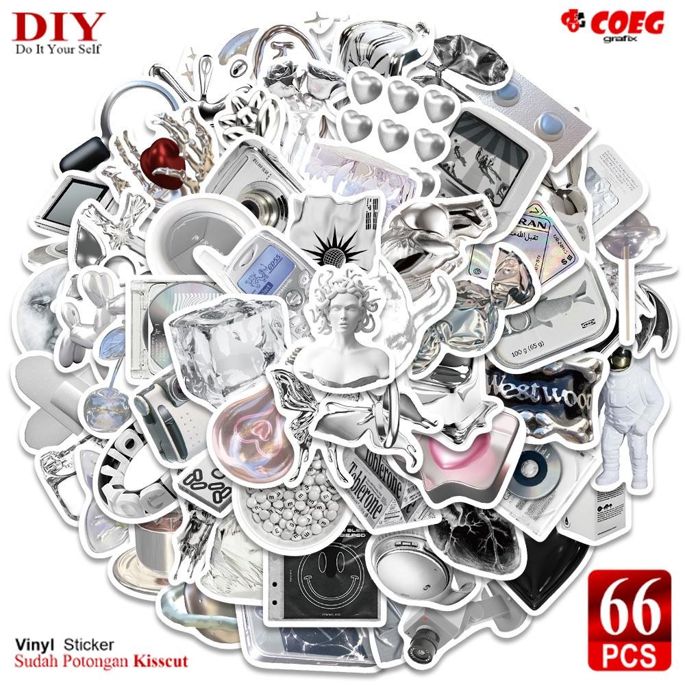 

Stiker Aesthetic CG42 | [66 PCS] Silver Keren Gaya Logam | Decal Vinyl Anti Air | Sticker untuk Buku, Journal, Koper, Casing HP, Laptop, Helm, Motor