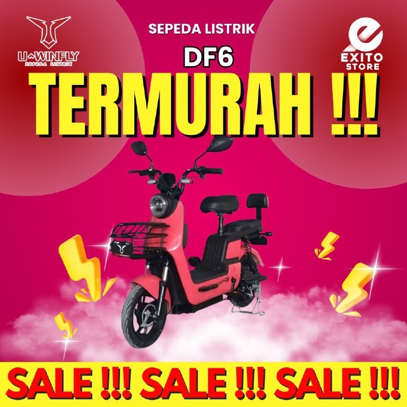 Sepeda Listrik Uwinfly Dragonfly 6 DF 6 garansi resmi tutup ban