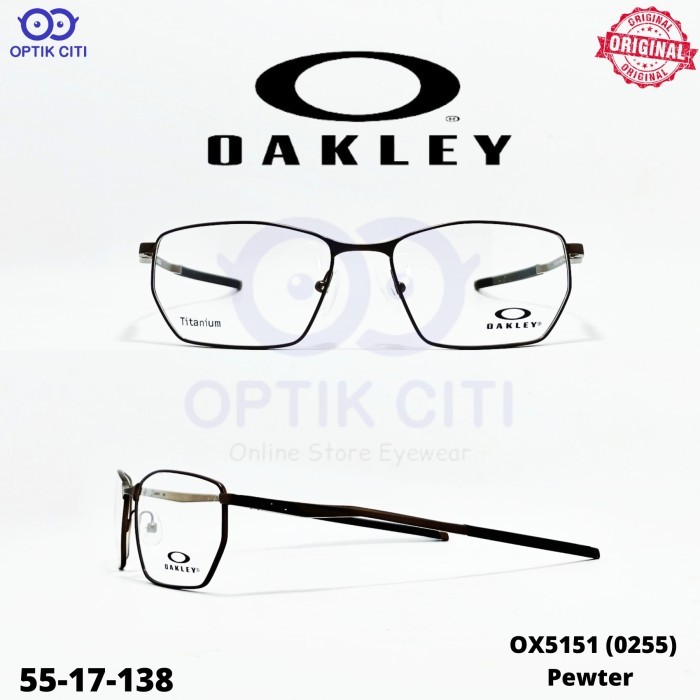 frame kacamata sporty pria titanium original Oakley MONOHULL OX 5151  - Pewter