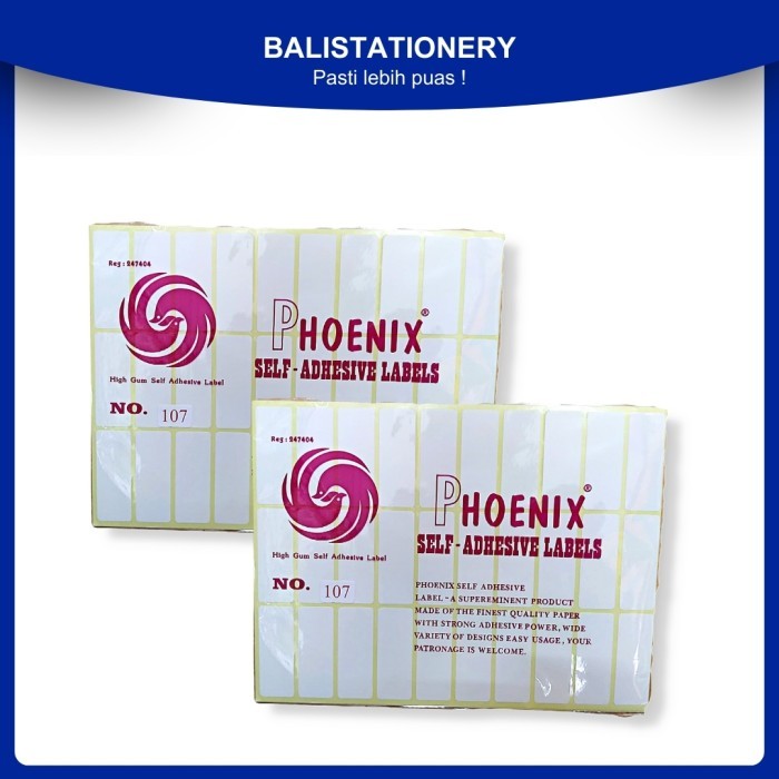 

Label Harga / Label Sticker Stiker Phoenix Bulat QQ No.107