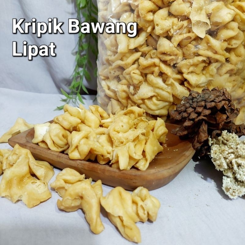 

KRIPIK BAWANG LIPAT 250gram SNACK KILOAN MURAH ALMA.SNACK