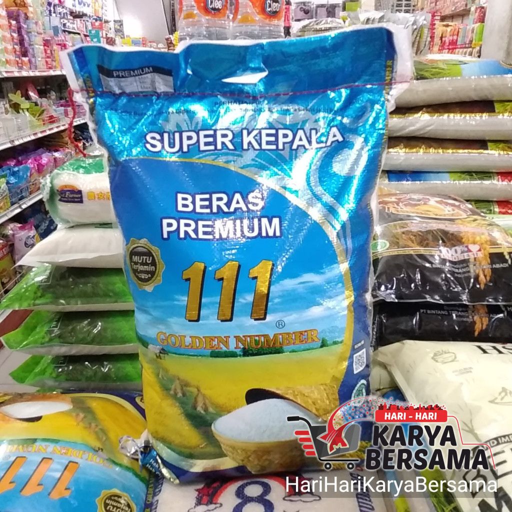 

BERAS PREMIUM MEREK GOLDEN NUMBER 111 10KG