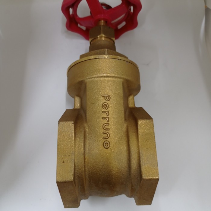 GATE VALVE BRASS PERRUNO 2.5 INCH