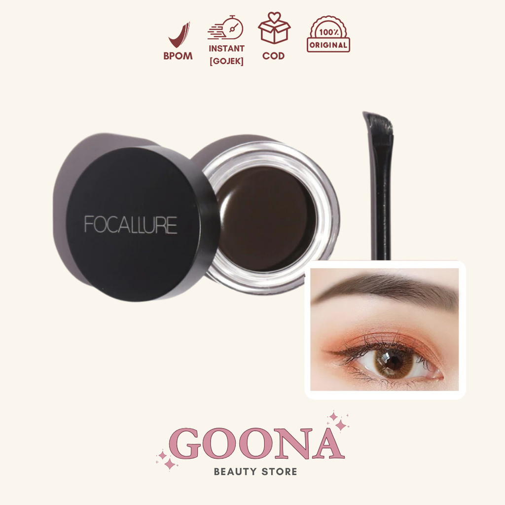 Goona Beauty Focallure FA23 BROW Waterproof Eyebrow Cream Pomade Waterproof FA23 01 AUBURN 02 CHOCOL