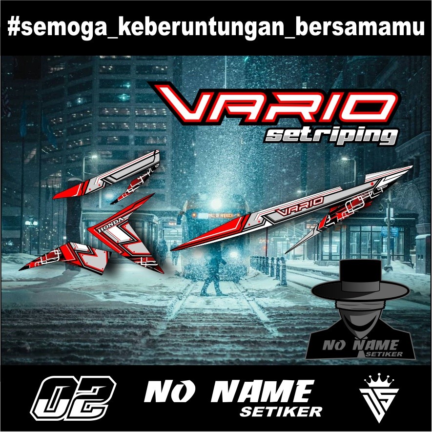 Striping Vario 110 Karbu Cw  - Striping Variasi List Vario 110 Karbu Cw Racing
