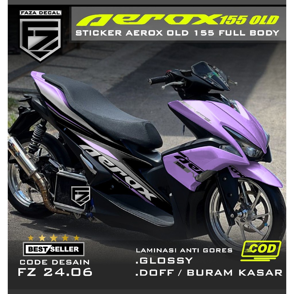 (COD)DECAL STIKER AEROX 155 OLD FULL BODY GRAFIS GRADASI TERBARU - STICKER VARIASI AEROX 155 OLD 201