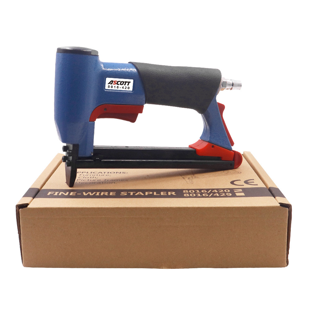 

21Gauge Pneumatic Construction Stapler 8016 12.8mm Width Crown Air Stapler For Furniture Decorating Air Upholstery Stapler