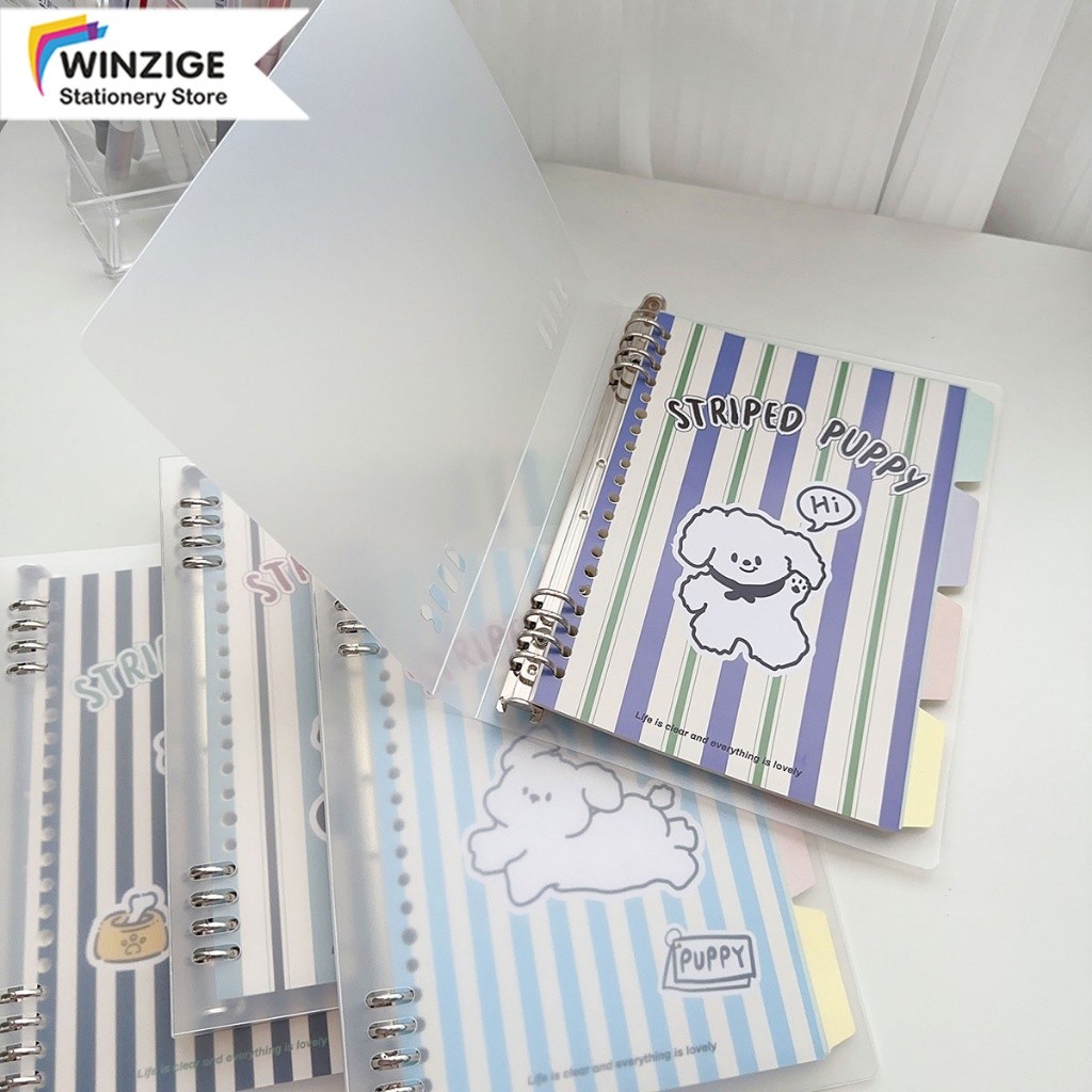 

Clearance Binder B5 Cute Puppy Binder Note Book Loose Leaf Besar Journal Lucu Buku Notebook Alat Tulis Stationery Planner Kuliah Buku Catatan BuJo Aesthetic Binder