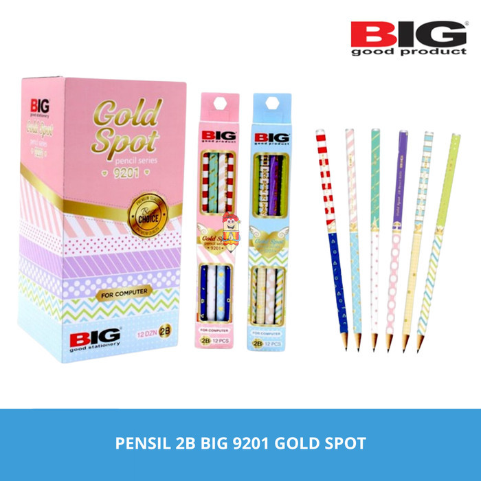

Pensil 2B Gold Spot 9201 BIG / 2B Pencil Gold Spot