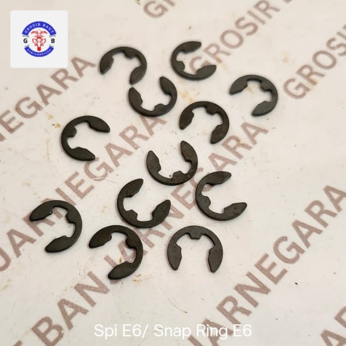 (Paket isi 15 Biji)  Spi E6 / Snap Ring E6 / Klip E6