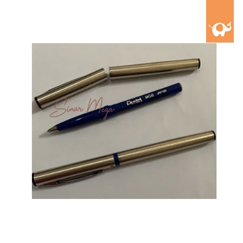 

HJK Pentel MG8 Pen Rolling Writer TR400 Barrel Slim / Pulpen Ballpoint Tanda Tangan Berkualitas