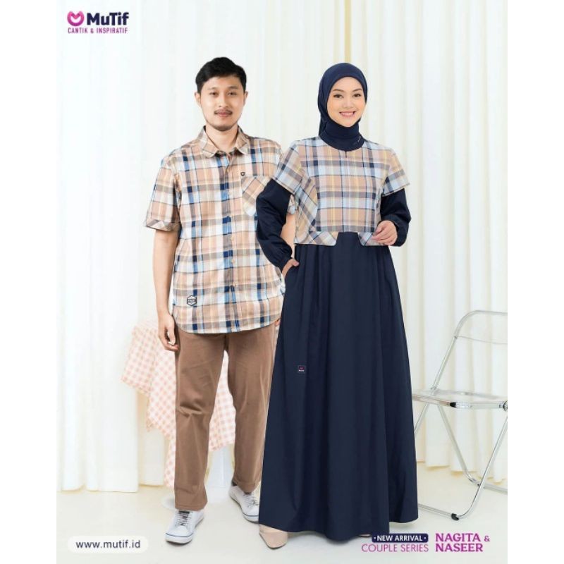 Mutif Nagita- Naseer | Couple Mutif Terbaru | Koko Mutif Naseer | Gamis Mutif Nageeta | Atasan Pria 