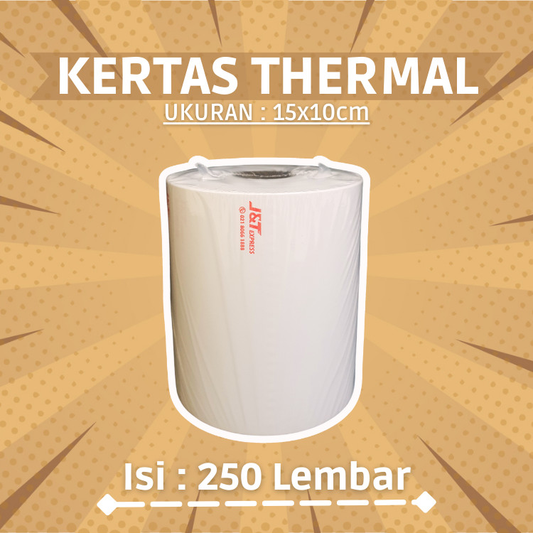 

[Lengkap shop] Kertas Thermal Isi 250 Pcs Ukuran 15x10cm