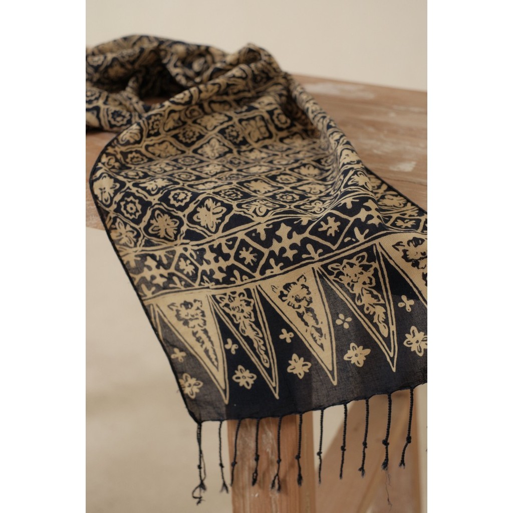 BATIK RATU - Scarf Batik Songket - Blue | DNC