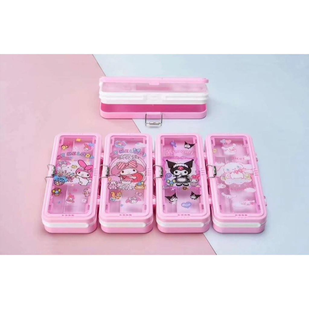 

Kotak Pensil Pensil Case Pensil Box Sanrio 2 Tingkat