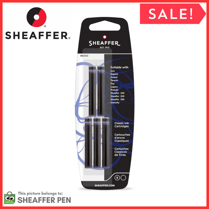 

[New] Sheaffer® Refill Skrip Fountain Pen Classic Ink Cartridge -Black/Blue