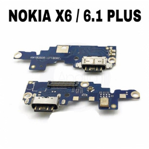 Pcb connector charger Nokia 6.1 plus with ic Nokia X6