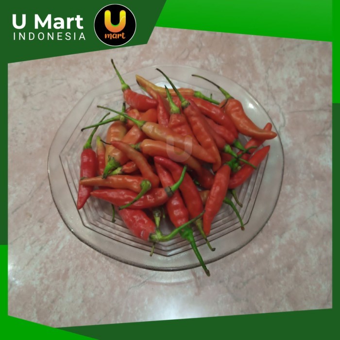 

U Mart - Cabai Rawit Merah 250 gram - Cabe Rawit Merah 250 gram