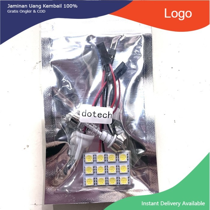 Lampu led plafon 12 titik jagung nyala putih mobil motor universal Tasya_Variasi_Mobil